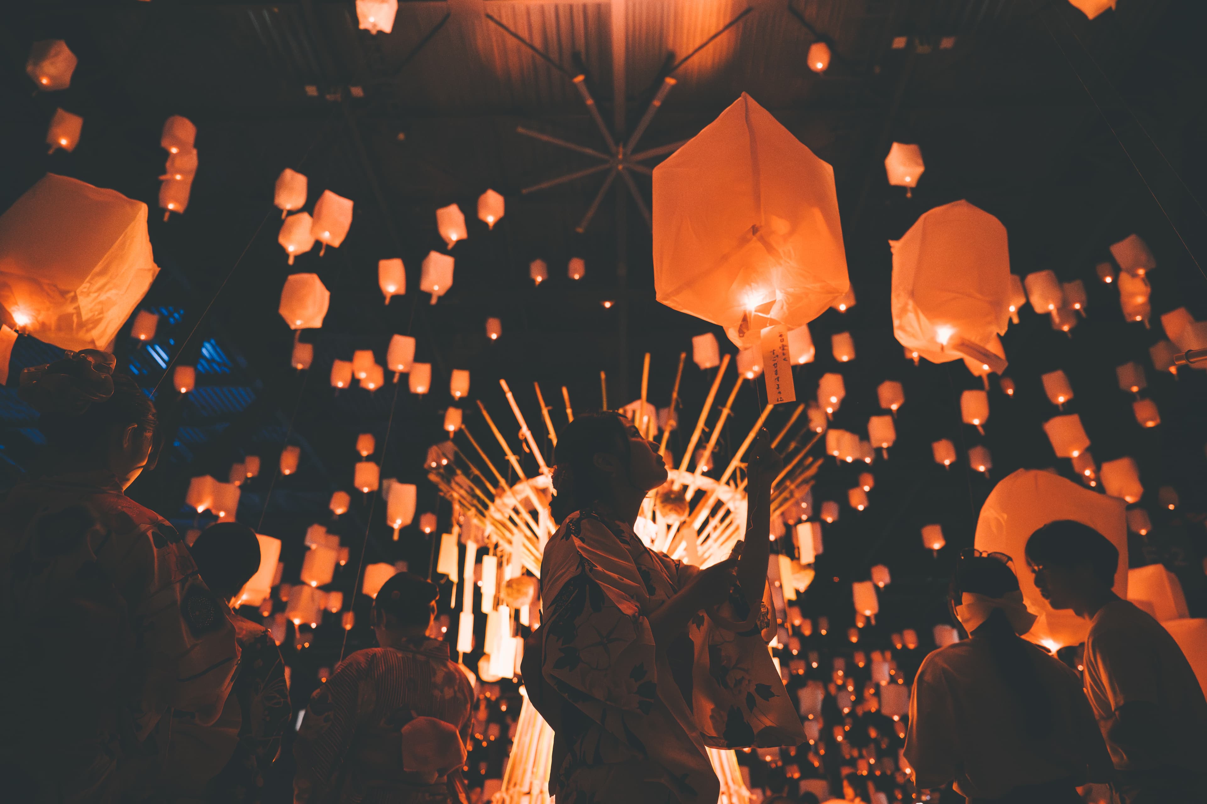 スカイランタン体験